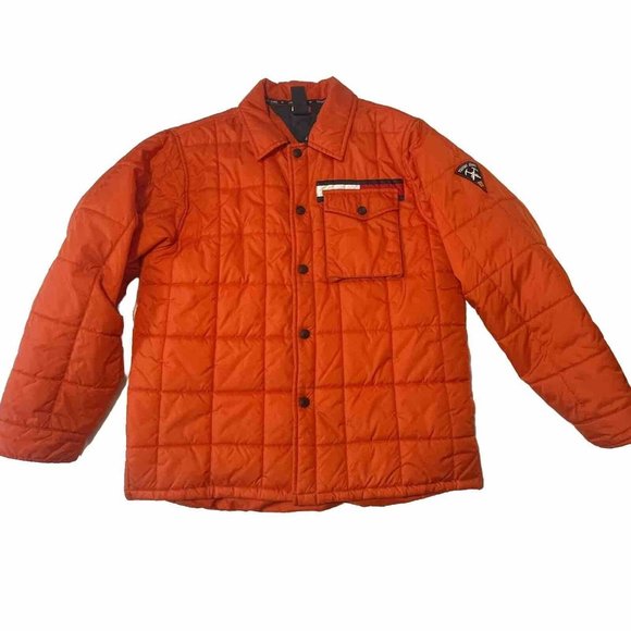 Tommy Hilfiger Other - TOMMY HILFIGER Orange Quilted Puffer Parka Jacket Youth Extra Large XL Vintage